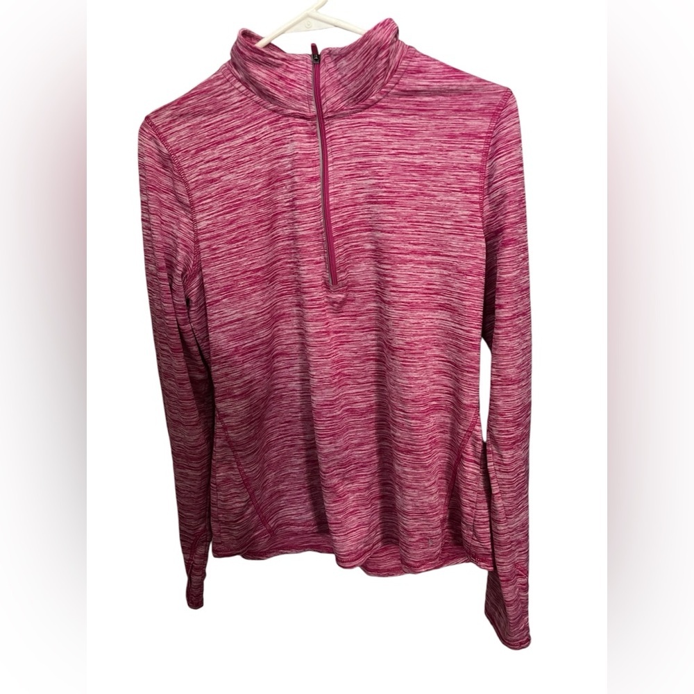 Danskin Pink Activewear Half Zip Jacket Large